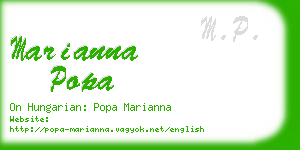 marianna popa business card